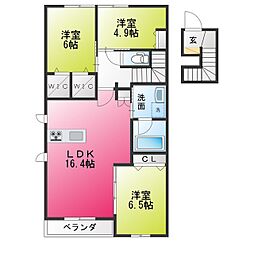 アークトゥルス 3LDKの間取図画像