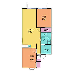 間取図画像 2LDK