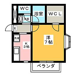 サン・ジミニャーノ 1Kの間取図画像