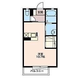 ビアヌーラ海 ワンルームの間取図画像