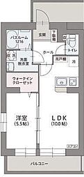 リデンテ 1LDKの間取図画像