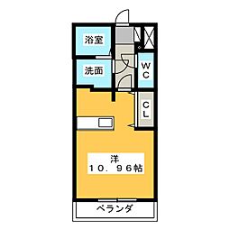 SeizeBonheur ワンルームの間取図画像