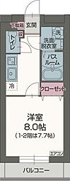 グレース・エステート 1Kの間取図画像