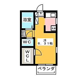 STUDIO大谷 ワンルームの間取図画像