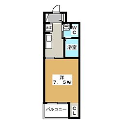 オネット 1Kの間取図画像