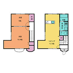CourVerte 2LDKの間取図画像