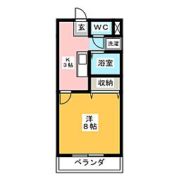 間取図画像 1K