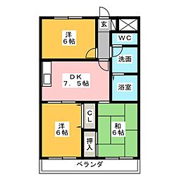 間取図画像 3DK
