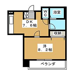 間取図画像 1DK