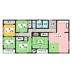 コーポ浅田 5LDKの間取図画像