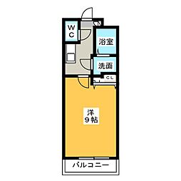 ハートリッケ 1Kの間取図画像