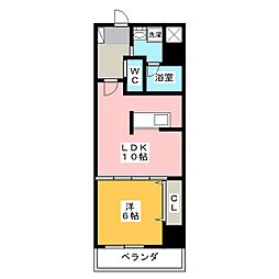 SpringHouseKoyamachi 1LDKの間取図画像