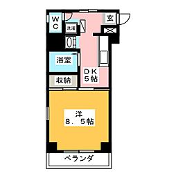 Avenue山下 1DKの間取図画像