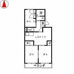 すたあハイツ 3LDKの間取図画像