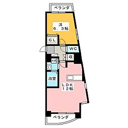 TKMANSIONCHUO3 1LDKの間取図画像