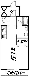 マ・グラン3 ワンルームの間取図画像