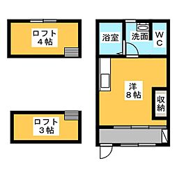 atreTAKAMACHI ワンルームの間取図画像