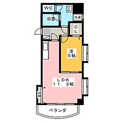 LaurelCourt田町 1LDKの間取図画像