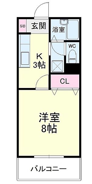 グランデージＷａｇｏｕ ｜静岡県浜松市中央区和合町(賃貸マンション1K・2階・26.40㎡)の写真 その2