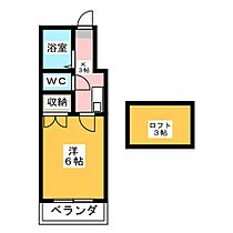 サンコート萩丘  ｜ 静岡県浜松市中央区萩丘４丁目（賃貸アパート1K・2階・19.12㎡） その2