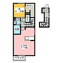 Ｒａｄｉｕｓ　Ｋ  ｜ 静岡県浜松市中央区三方原町（賃貸アパート1LDK・2階・46.65㎡） その2