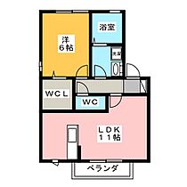 クレセール高丘東II  ｜ 静岡県浜松市中央区高丘東３丁目（賃貸アパート1LDK・2階・44.18㎡） その2