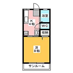 間取図画像 1K