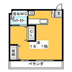 ARCO12 ワンルームの間取図画像