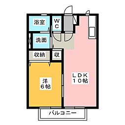 グラン・シャリオ 1LDKの間取図画像