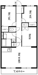 エスペランサAOI 3LDKの間取図画像