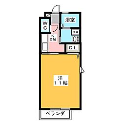 プロシード3 1Kの間取図画像