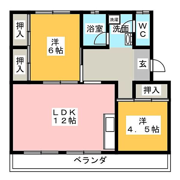 第一パークサイドマンション ｜静岡県浜松市中央区北島町(賃貸マンション2LDK・1階・54.88㎡)の写真 その2