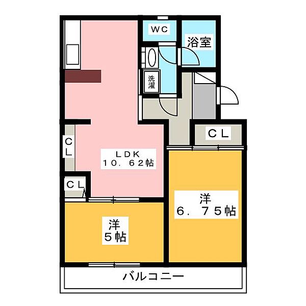 マンションカメリア　I ｜静岡県浜松市中央区上新屋町(賃貸マンション3DK・3階・53.46㎡)の写真 その2