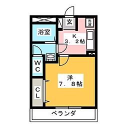 間取図画像 1K
