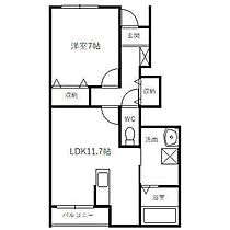 ビーブリッジ 101 ｜ 静岡県浜松市中央区有玉北町549-2（賃貸アパート1LDK・1階・47.61㎡） その2