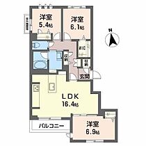 Ｌｕｍｉｎｏｕｓ細島 301 ｜ 静岡県浜松市中央区細島町7-14（賃貸マンション3LDK・3階・80.76㎡） その2