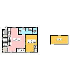 COURTM&M3 1LDKの間取図画像