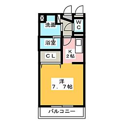 間取図画像 1K