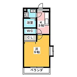 イデアル佐藤 1Kの間取図画像