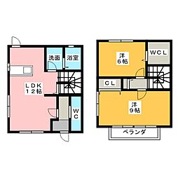 パインフォレストF 2LDKの間取図画像