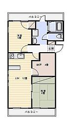 323BLD. 2SLDKの間取図画像