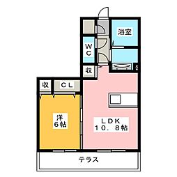 GraceGarden 1LDKの間取図画像