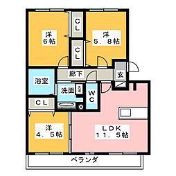 RoyalWin's 3LDKの間取図画像