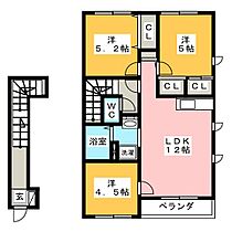 ラ　マージュＢ  ｜ 静岡県駿東郡清水町徳倉（賃貸アパート3LDK・2階・67.55㎡） その2