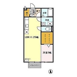 間取図画像 1LDK