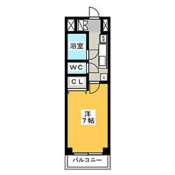 ダイワパレス 1Kの間取図画像