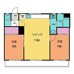 ベルグローブ 3DKの間取図画像