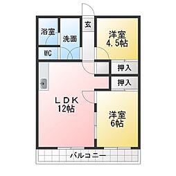 ベルウッド 3DKの間取図画像