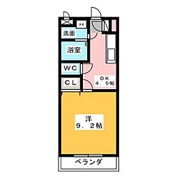 サンライズ大塚 1Kの間取図画像
