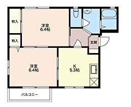 パレスサンモール  ｜ 静岡県島田市中溝町（賃貸アパート2K・2階・42.80㎡） その2